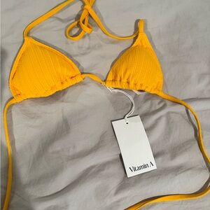 Vitamin A Yellow Bikini Top & Bottom